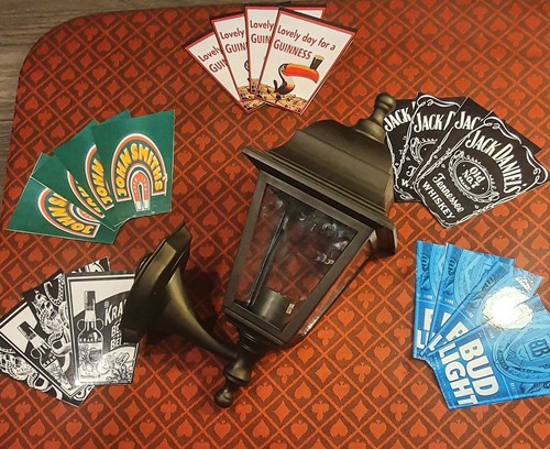 Pub bar lanterns man cave - bar,