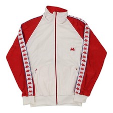Kappa Track Jacket - Medium White Polyester