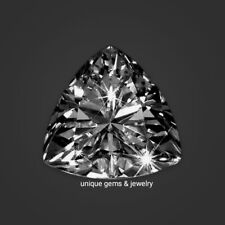 2 Ct fancy Black color Trillion Cut VVS1 Diamond Premium Quality Gemstone 8.50mm