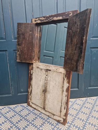 Double shutter antique - shutter, indian