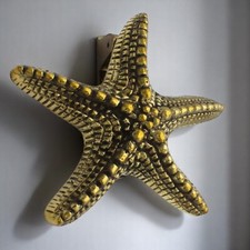 Aged Solid Brass Starfish Door Knocker Nautical Sea Style Knockers Antique