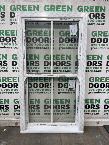 White upvc box sash window - upvc,