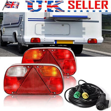 13-pin Trailer Tail Lights Kit Truck Rear Lamp Indicator Lighting Wiring Kit*#~