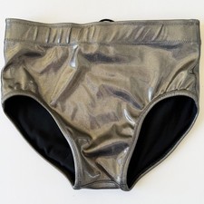 Pro Grade Wrestling Solid Metal Chrome Wrestling trunks tights gear s/m/l/xl