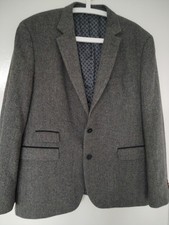 Men's Grey Herringbone Neps