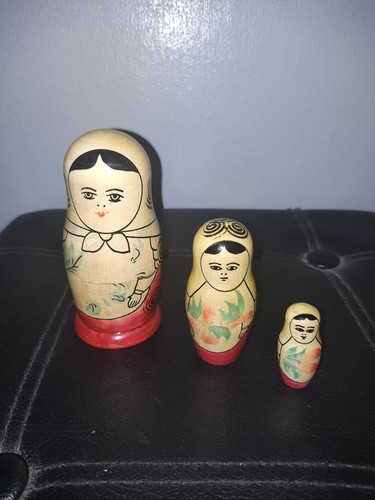 Vintage russian dolls set made - vintage,
