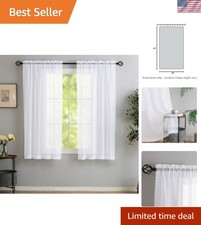 Luxurious White Voile Sheer