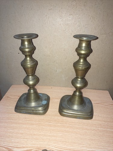 Vintage brass candlesticks - vintage,