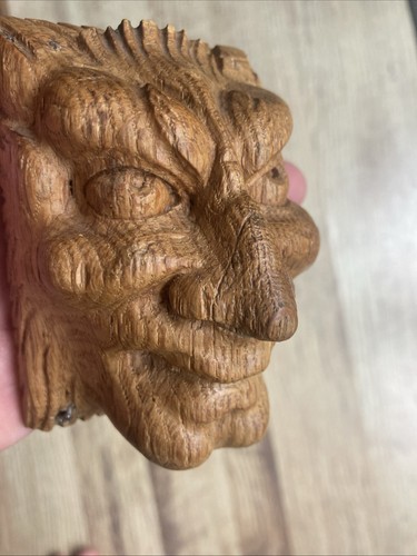Antique oak grotesque - oak, carved
