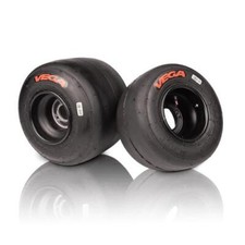 Go Kart Go Kart Vega SL4 Slick Tyre Set Red Racing Karting