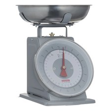 Typhoon Living 4kg Scales Soft Grey Vintage Style with Bowl