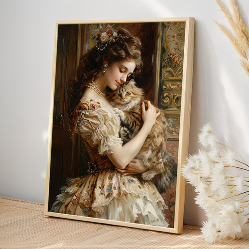 Shabby chic vintage lady with - chic,