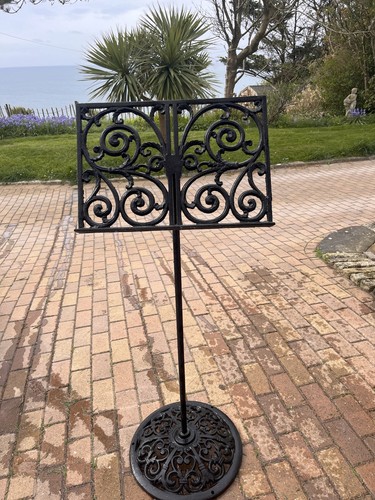 Cast iron music stand reading - stand,