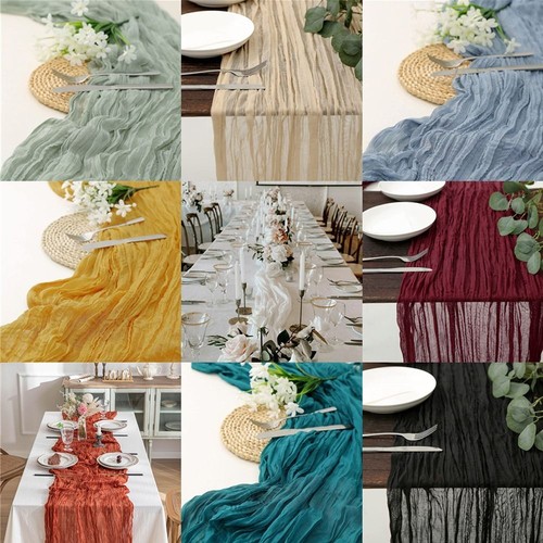 Gauze table runner - gauze, cheesecloth