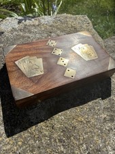 Antique Walnut and Brass