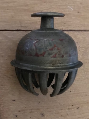 Vintage brass claw bell floral - vintage,