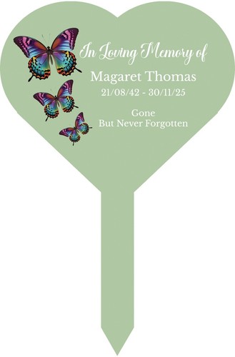 Personalised butterfly heart - butterfly,