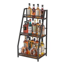 3-Tier Stepped Liquor Cabinet