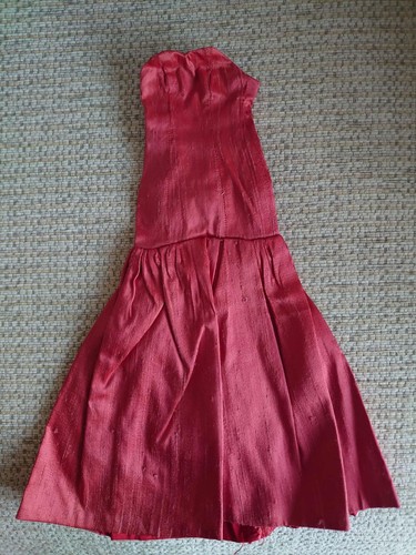 Coral silk ballgown fit - silk,