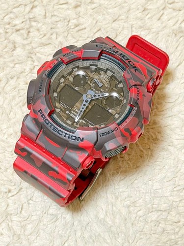 Casio shock red - casio, camouflage
