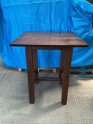 Wooden square poseur table - poseur, –