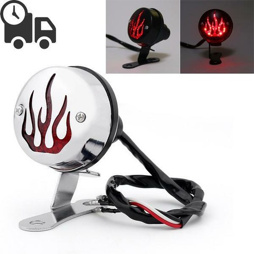 Red flame fire rear - red, taillight