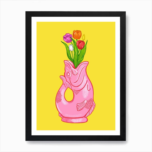 Gluggle jug tulips art - ,