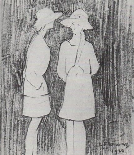 Lowry pencil drawing from - pencil,
