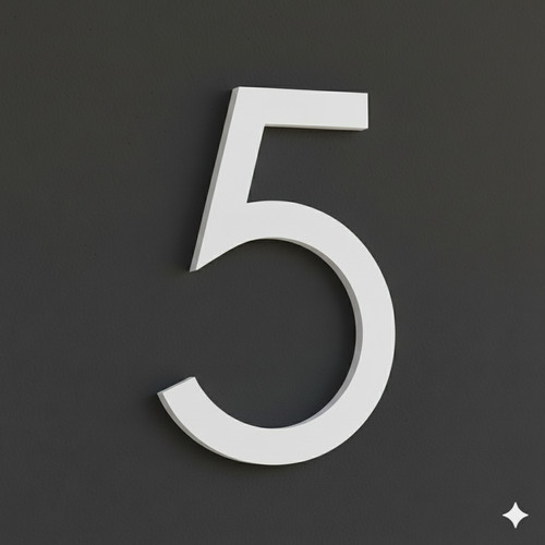 Modern floating house numbers - floating,