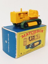 Matchbox Series Lesney No8d Caterpillar Tractor Yellow.  VNMIB Original Box. 