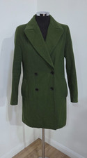 Zara Green Wool Coat Size M
