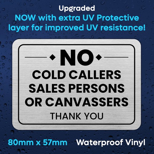 Stop cold callers sign no - stop,
