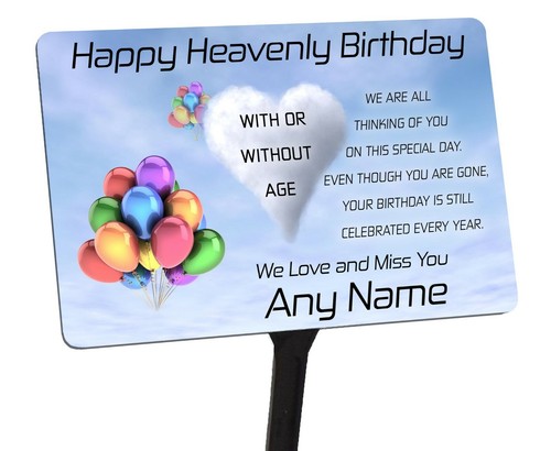 Birthday memorial plaque - plaque, &