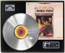 Mamas And The Papas - Self Title  Silver LP Record Plaque Display
