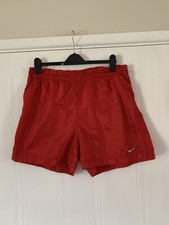 Vintage NIKE Early 90’s Satin Soccer Boxing Shorts Super Rare Large Drawstring