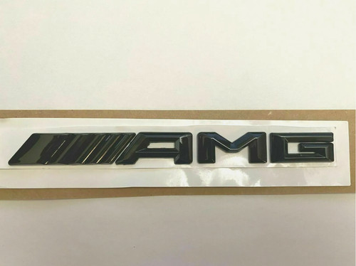 Gloss black amg letters - amg, trunk