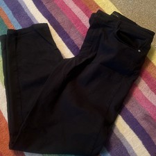 Massimo Dutti Women's Black Jeans Size UK 10 EUR 38 Straight Leg Zip Fly