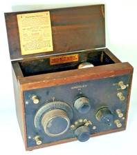 S01: Crosley Model 50 Regenerative Receiver Radio w/ CX-301A Tube 1920s