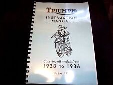 TRIUMPH INSTRUCTION MANUAL ALL