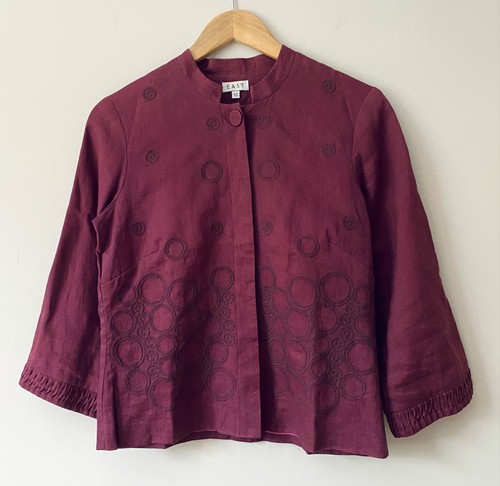 East linen blazer jacket - blazer,