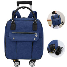 Durable Travel Holdall Trolley Bag On Wheels Cabin Suitcase Lightweight Luggage