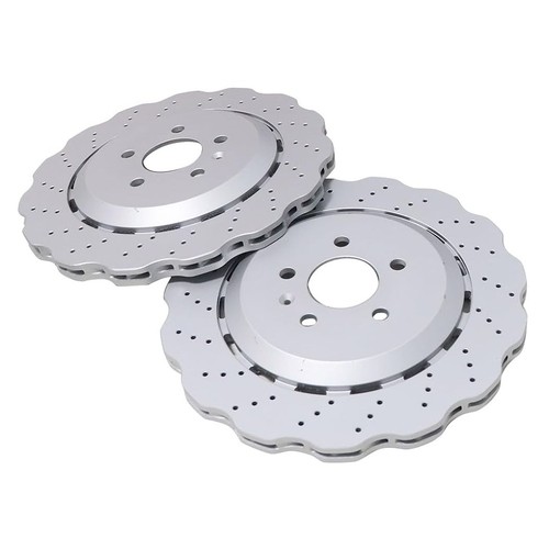 Rear drilled wavy brake discs - rear,