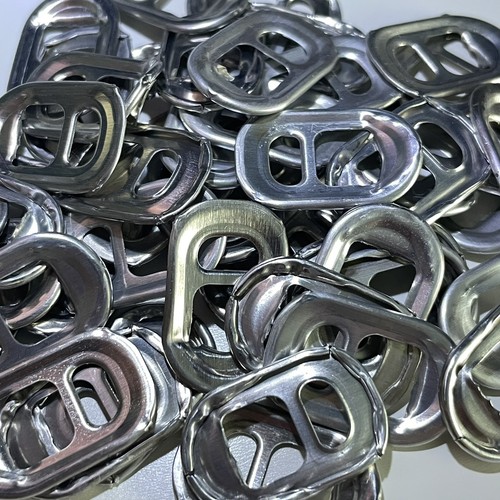 100 recycled ring pulls - recycled,