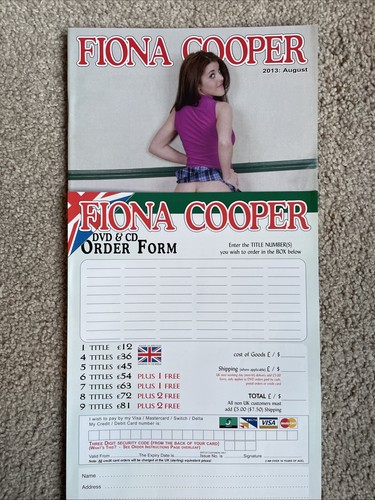Fiona cooper aug - aug, 2013