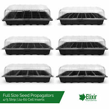 Full Size Seed Trays Greenhouse | Optional Lids | Cell Packs 24,40,60,5 Strip