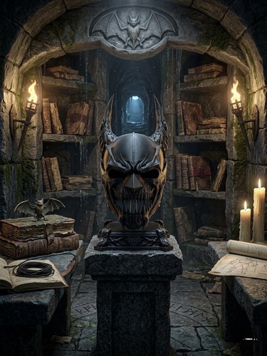 Demon batman cowl - batman, mask