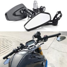 Motorcycle 7/8" Bar End Mirrors For Yamaha FZ 10 MT-03 07 09 Kawasaki Z750