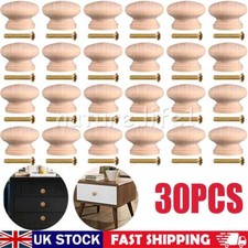 30PCS 27mm Wood Door Knobs