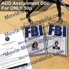 Cosplay Replica X Files FBI ID