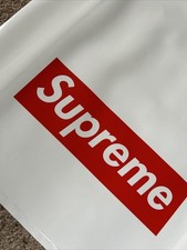 Genuine Supreme Box Logo Plastic Carrier Bag  33x41cm  13”X 16” NEW NEVER USED